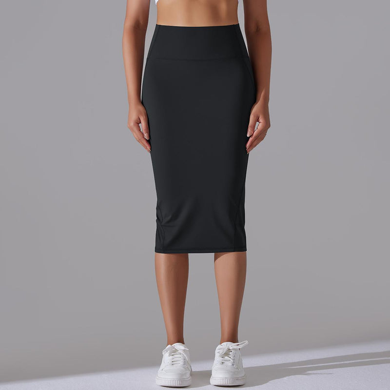 Slim Fit Hip Skirt Casual Midi Skirt