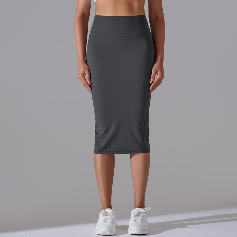 Slim Fit Hip Skirt Casual Midi Skirt