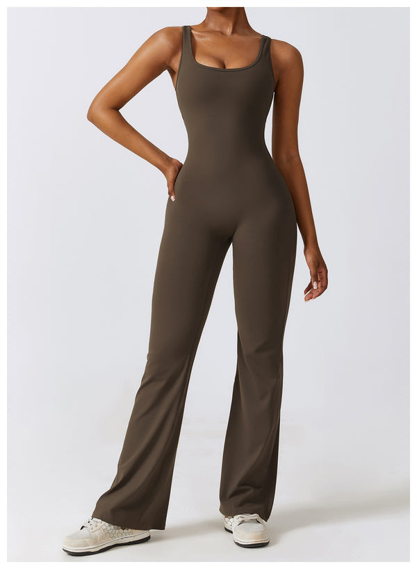 Cutout One Piece Pull Jumpsuit S / Black - ENCHANTE VOGUE