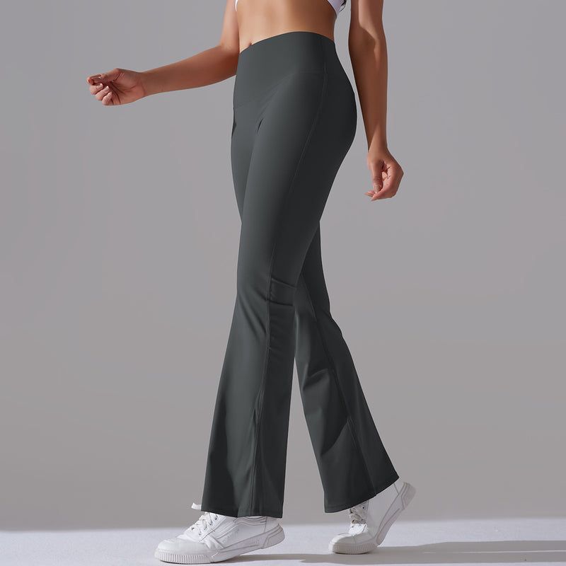 Slim Fit Hip High Waist Wide Leg Trouser